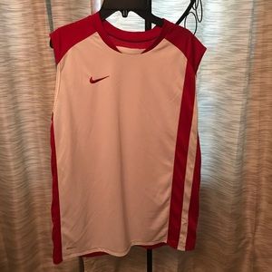 White Nike muscle shirt
